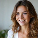 Portrait of a smiling young woman, a client of Healthy Nutrition Makassar, looking healthy and happy.